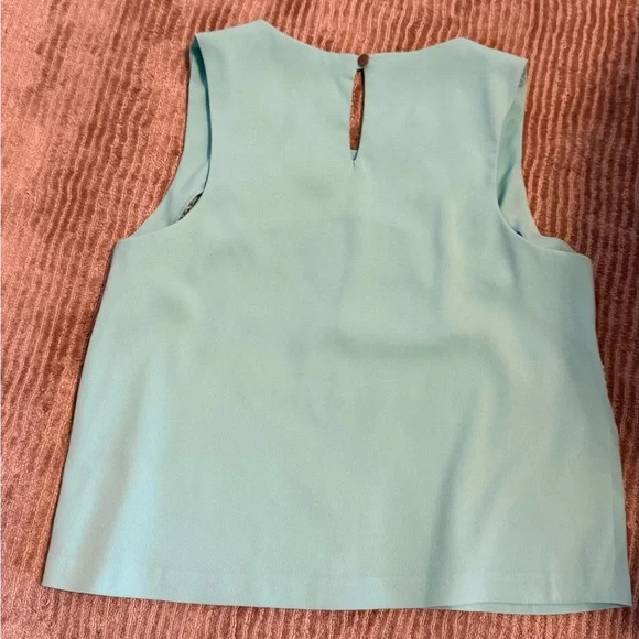 Women's Aqua Sleeveless Top and Shorts Set - Picture 5 of 6